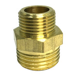 Max Brass Hex Nipple Fitting Adapter Male Thread Water Oil Connector 3 points