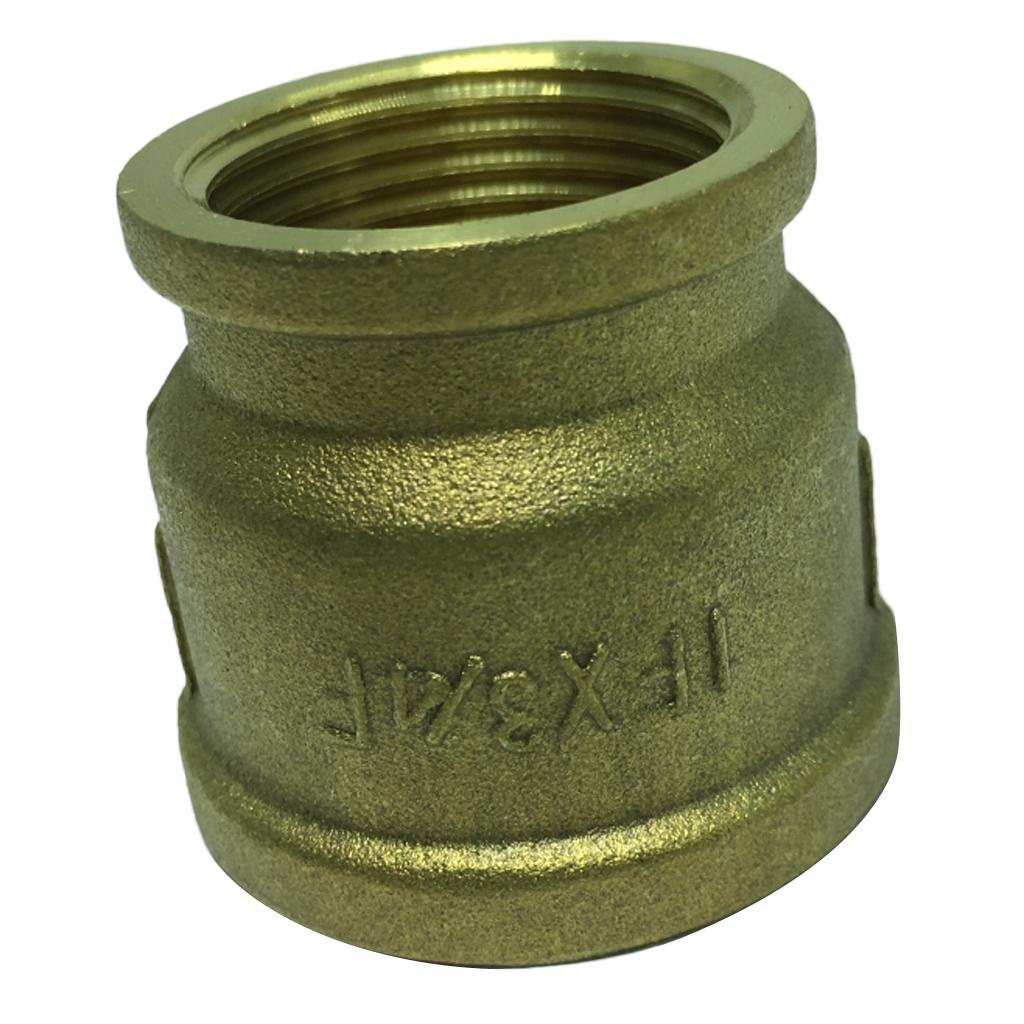 Max 1 Pc Double Female Brass Thread Straight Adapter Connector Fitting DN25xDN20