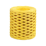 Maxbell 218.72yd Raffia Paper Ribbon Decor for Weaving Gift Wrapping DIY Craft Yellow