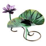 Max Stainless Steel Lotus Leaf Wine Rack Wine Bottle Holder Display Home Decor