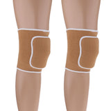 Maxbell Outdoor Exercise Dance Soccer Roller Skating Protective Knee Sleeve Pad  Beige