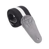 Maxbell Bass Guitar Strap Durable for Bass Guitars Electric Guitar Classical Guitars Black White