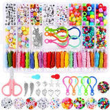 Maxbell Spacer Beads Square Small Bracelet Beads DIY Kit for Charms Jewelry Making