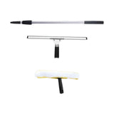 Maxbell Telescopic Rod Window Squeegee Long Handle Scrubber for Shower Door Wall Home Without Accs 2.4m