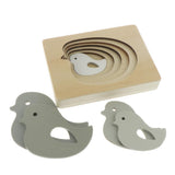 Maxbell 5-Layer Wooden Puzzle Early Educational Toy for Baby Toddler Bird