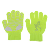 Maxbell Girls Women Kids Ice Skating Gloves Magic Stretch Glove Green    M