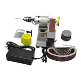 Maxbell Adjustable Speed Mini Belt Sander US Plug Adapter Dustproof for Welding Style E