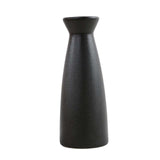 Maxbell Minimalism Dried Flower Vase Ornament Flowers Pot for Table Bedroom Wedding 22cmx8.5cm Black