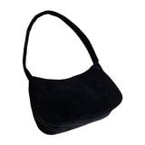 Maxbell Stylish Women Handbag Girls Zipper Underarm Bag Lady Beach Shoulder Bag Black