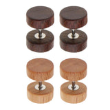 Maxbell 2 Pairs Illusion Gauge 1.2mm Stainless Steel Wooden Stud Color1(1.2x6x6mm)