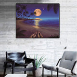 Maxbell Full Drill 5D DIY Diamond Painting Cross Stitch Kit Home Decor Gifts Seaside