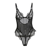 Maxbell Bodysuit Lingerie Leotard L Black