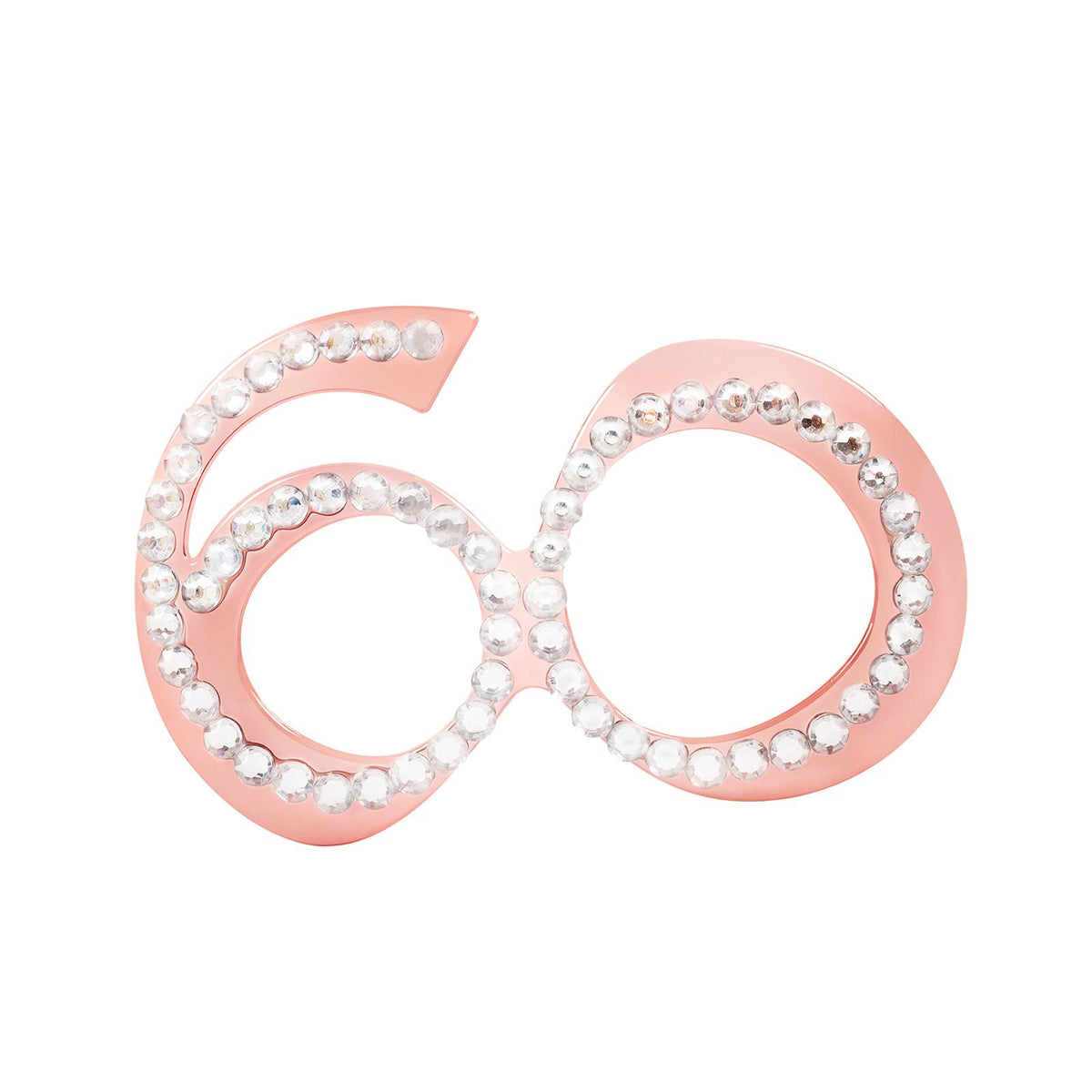 Maxbell Birthday Glasses Party Eyewear Wedding Rave Carnival Rhinestones Eye Glasses 60