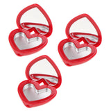 Max Fashion Cute Heart-Shaped Style Design Lipstick ,Eyeshadow,Blush Case Red