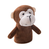 Maxbell Cartoon Animal Finger Puppets Set Baby Educational Fingers Toys Kids Gift Dark Brown monkey