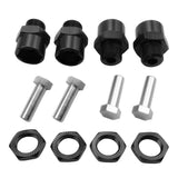 Maxbell 12mm to 17mm Wheel Hex Hub Adapter Conversion for 1/10 RC Car Black