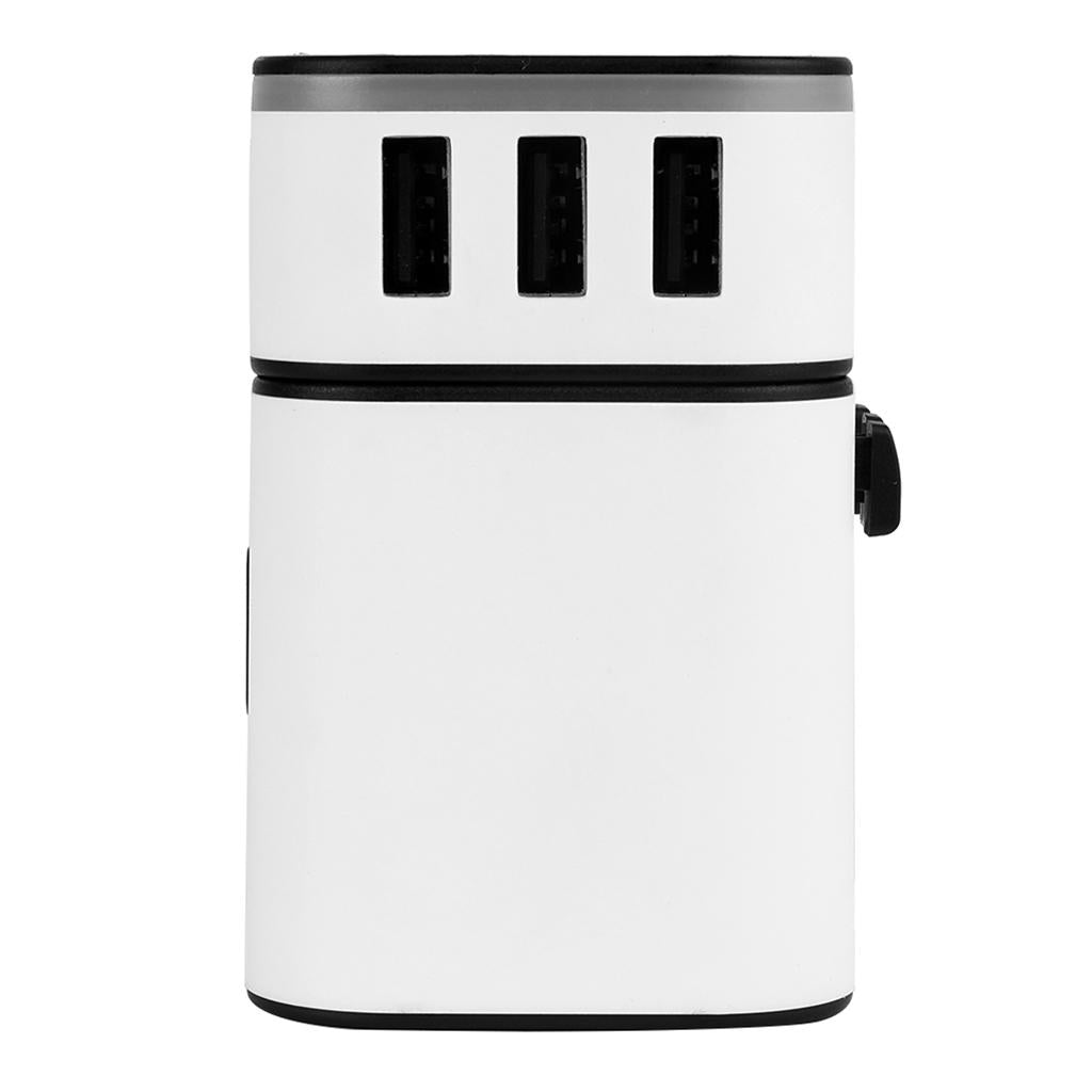 Maxbell Travel Adapter International Power Charger Plug Converter 2-USB Type-C White