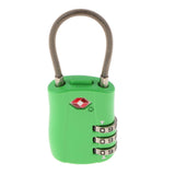 Max TSA Luggage Travel Suitcase Bag Code Lock 3 Digit Combination Padlock TSA002 Green
