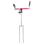 Maxbell 1 Piece Grounded Fishing Rod Stand Bracket Foldable Pole Holder Rest Support Rack Fishing Tackle