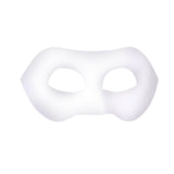 Maxbell Masquerade Mask Adjustable Paintable Mask Kids Craft for Party Cosplay Decor 19.5cmx9.5cm