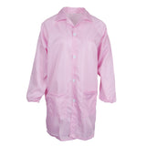Max ESD Anti-Static Premium Lab Jacket Coat Women Medical Clothing Pink S