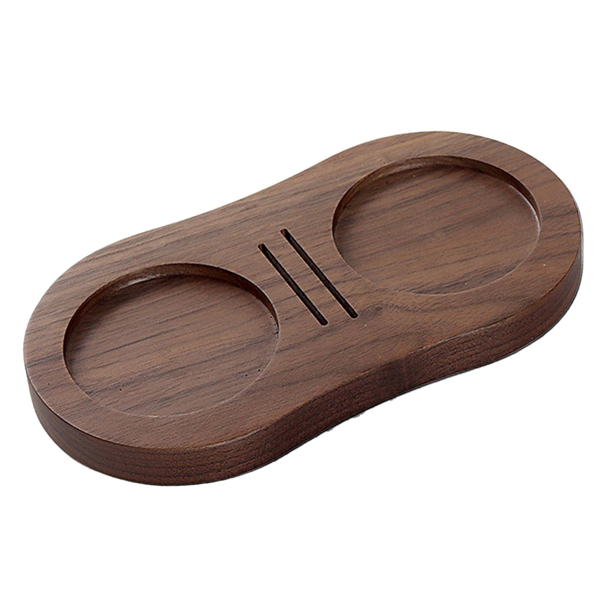 Maxbell Coffee Tamper Holder Coffeeware Mat for Espresso Machine 53mm Portafilter Brown