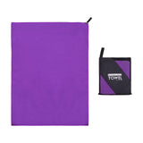 Maxbell Microfiber Towel Foldable Compact 3 Sizes for Hiking Outdoor purple 40x80cm