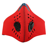 Maxbell Cycling Mask Motorcycle Bicycle Half Facemask Dust Pollution Filter Red