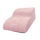Maxbell Dog Stairs Ramps for Small Dogs and Cats Portable Non Slip Bottom Pet Ladder Pink