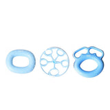 Max 3Pcs Silicone Hand Finger Grip Ring Muscle Power Training Exercise Blue 40LB