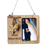 Max Wedding Countdown Picture Frame Engaged Engagement Gifts Woven Heart