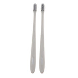 Maxbell 2 Pieces Women Men Soft-bristle Toothbrush Oral Care Tooth Brush Khaki