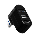 Max 3Ports USB 3.0 USB 2.0 HUB USB Hub Splitter for Air Pro Laptop PC Black