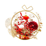 Maxbell Chinese New Year Ornaments Lighted Artificial Potted Flower for Home Wedding Style B