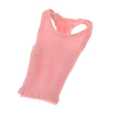 Maxbell 1/12 Women Vest Handmade Doll Clothes for 6in Female Action Figures Dress up Pink