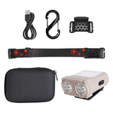 Maxbell Mini LED Headlamp Flashlight Body Sensor Lightweight with Head Strap Bright Khaki