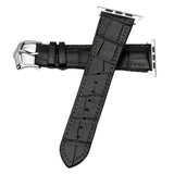 Max Leather Rubber Wrist Watch Strap Band Replacement Wristband 38mm Black