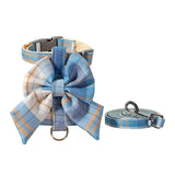 Maxbell Dog Harness and Leash Set Adjustable Dog Harness for Kitty Cat Accessories Blue