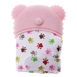 Maxbell 2Pcs Baby Teething Mitten Silicone Mitt Bite Training Glove Teether