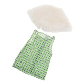 Maxbell Cute Short Skirt & Cape for 18inch Dress Up Accs Green Flower