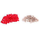 Maxbell 100pcs 12*14mm Triangle Velvet Safety Noses Buttons Eyes For DIY Bear Red