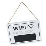 Max White Wooden Wifi Password Door Signs Rustic Home Hanging Decor Shop Hotel