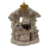 Maxbell Christmas Nativity Family Figurine Ornament Religious 6x3x7cm Xmas Sculpture
