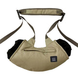 Maxbell Heated Hand Muff USB Electric Heating Hand Warmer Pouch for Hiking Ski Khaki