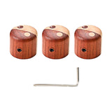 Maxbell Volume Timbre Knobs Wooden Bass Replacement Durable for Outdoor Daily Use B