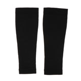 Max 2 Pieces Outdoor Compression Socks Calf Sleeve Shin Splint Support Wrap Black