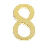Maxbell Golden Self-Adhesive Door Number Sign Plaque Digit Number for Home Outdoor Number 8