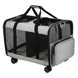 Maxbell Double Compartment Pet Carrier Ventilated Breathable for Taking A Walk