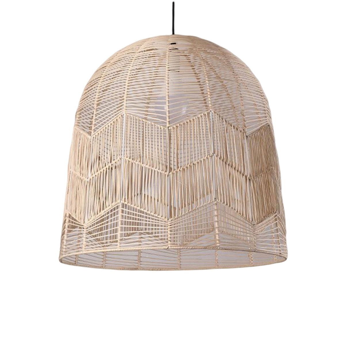 Maxbell Retro Pendant Light Handmade Rattan Lampshade Rustic for Hotel Dining Room StyleA 45CM