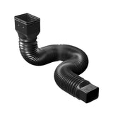 Maxbell Downspout Extended Drain Pipe Extension Garden Drainage Connector Home Black